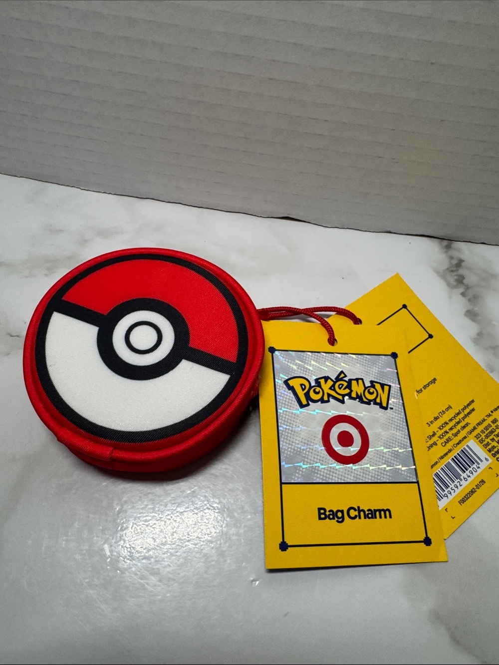 Pokemon x Target Red Poké Ball Bag Charm. New with tags